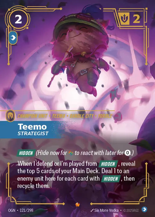 Teemo, Strategist Foil Epic Origins 121/298 NM