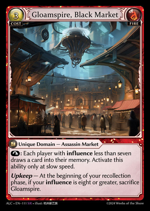 Gloamspire, Black Market Super Rare Alchemical Revolution 111 NM
