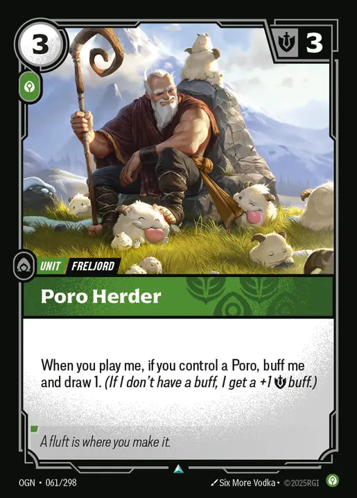 Poro Herder Uncommon Origins 061/298 NM