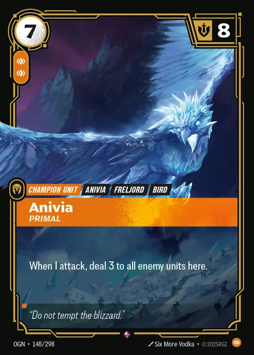Anivia, Primal Foil Rare Origins 148/298 NM