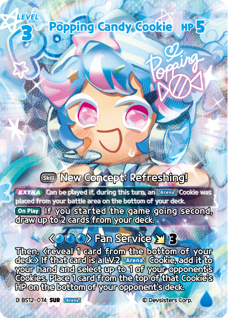 Popping Candy Cookie (SUR) Secret Ultra Rare Festival Arena BS12-074 NM