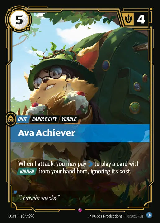 Ava Achiever Foil Rare Origins 107/298 NM