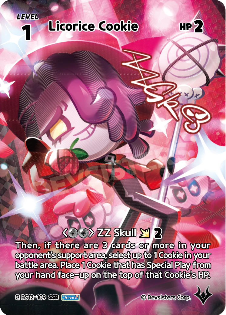 Licorice Cookie (SSR) Secret Super Rare Festival Arena BS12-109 NM