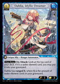 Dahlia, Idyllic Dreamer Super Rare Alchemical Revolution 128 NM