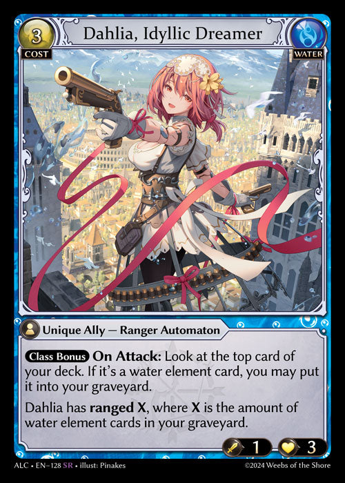 Dahlia, Idyllic Dreamer Super Rare Alchemical Revolution 128 NM
