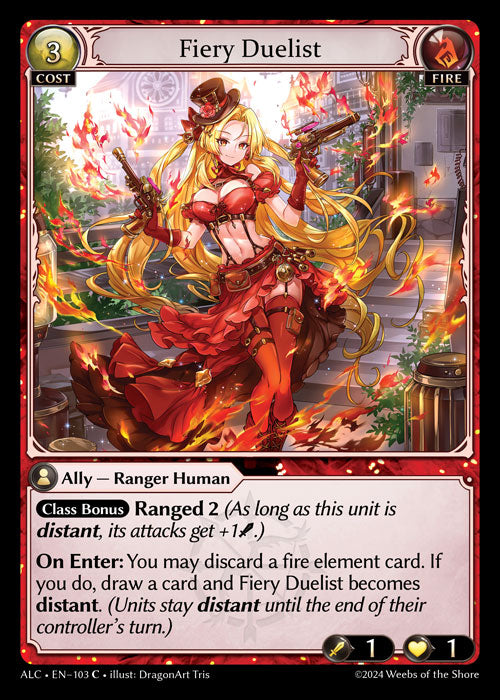 Fiery Duelist Common Alchemical Revolution 103 NM