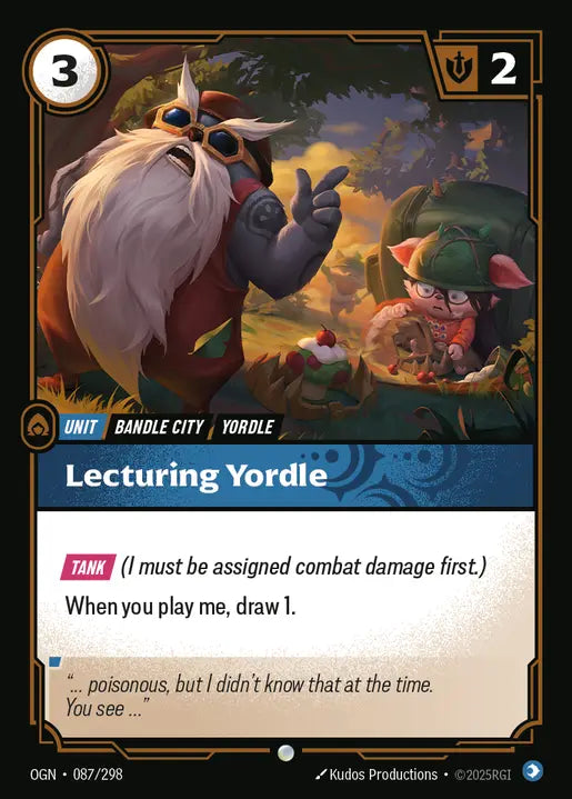 Lecturing Yordle Common Origins 087/298 NM