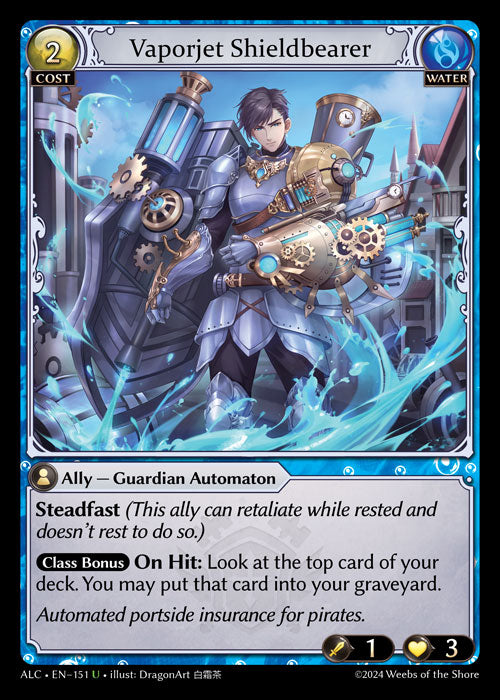 Vaporjet Shieldbearer Uncommon Radiant Origins 251 NM