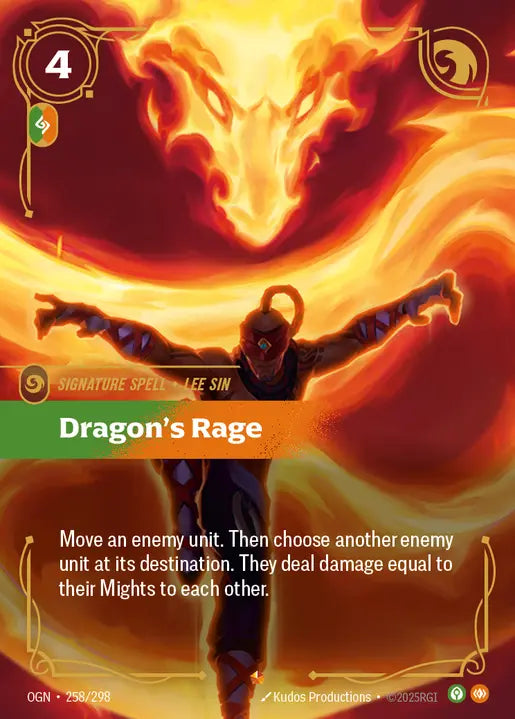 Dragon's Rage Foil Epic Origins 258/298 NM
