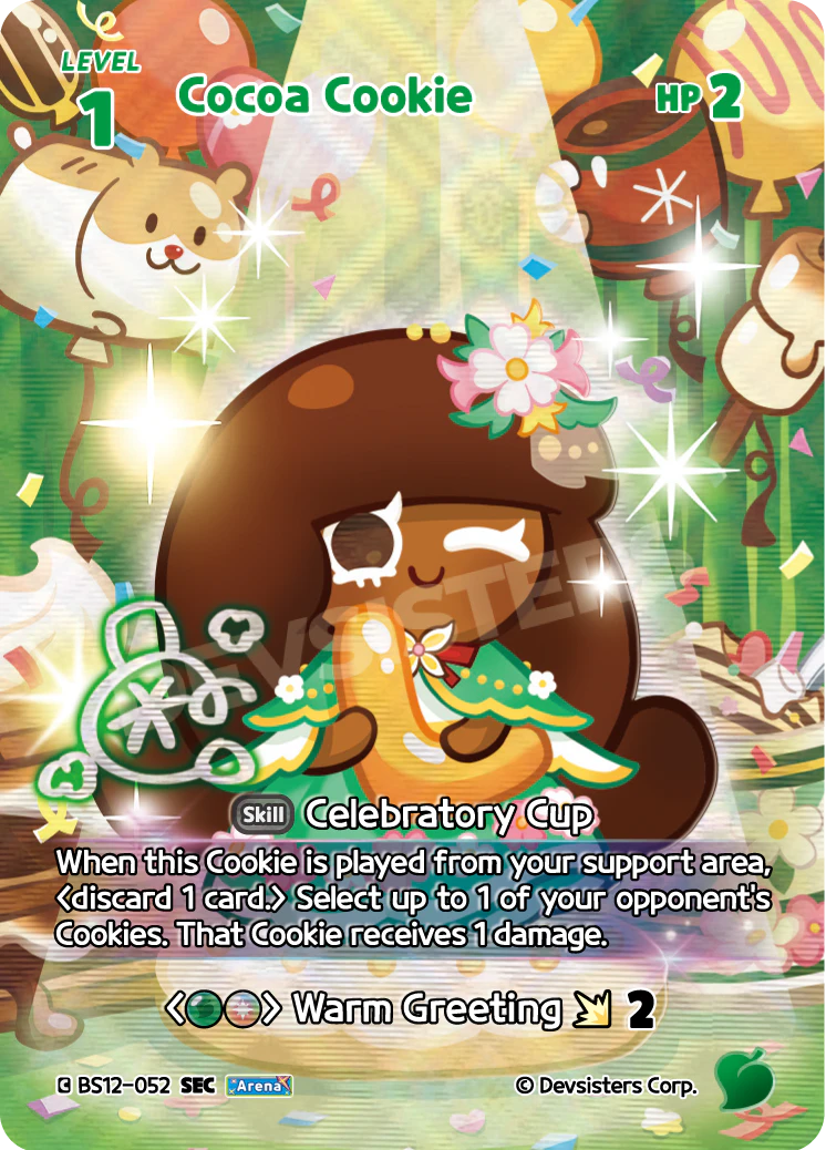 Cocoa Cookie (SEC) Secret Rare Festival Arena BS12-052 NM