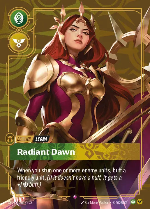 Leona, Radiant Dawn Foil Rare Origins 261/298 NM