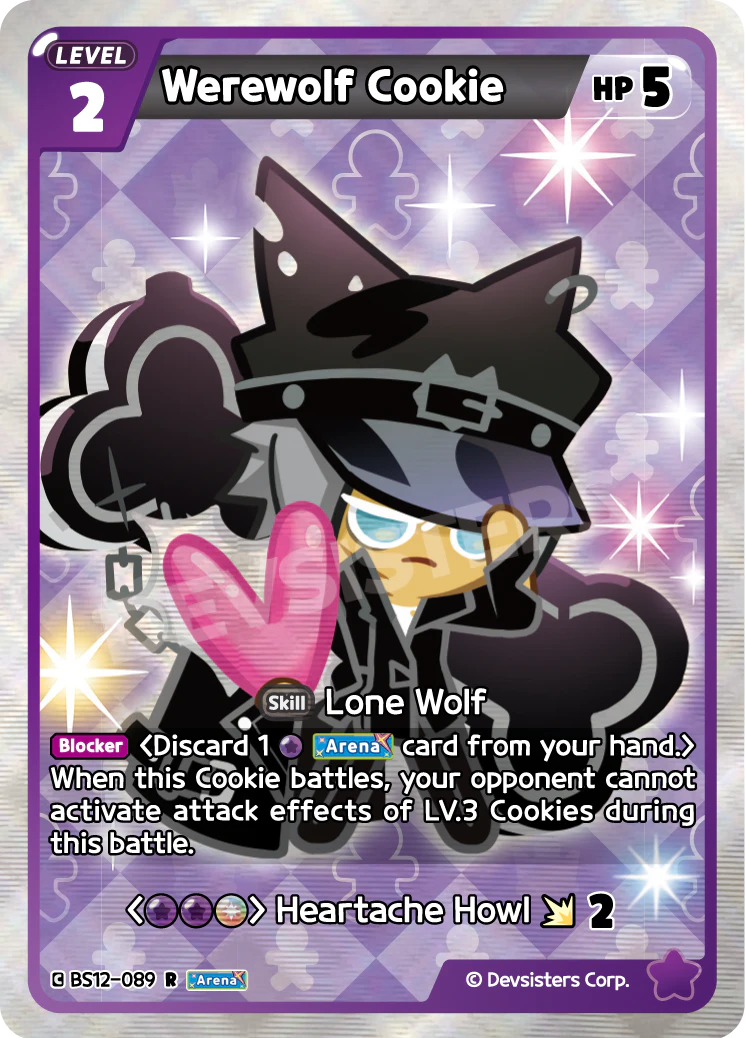 Werewolf Cookie Rare Festival Arena BS12-089 NM