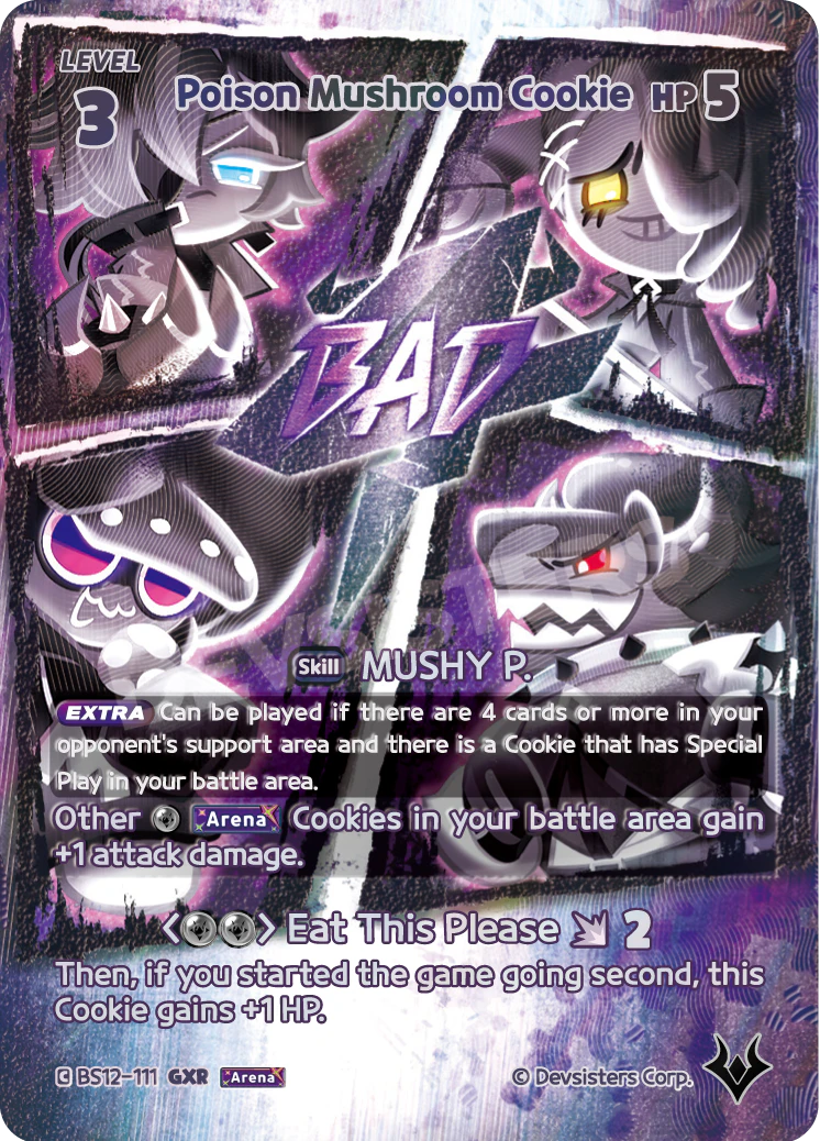 Poison Mushroom Cookie (GXR) Genesis Extra Rare Festival Arena BS12-111 NM