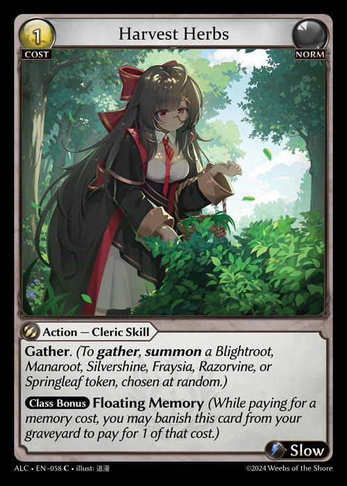 Harvest Herbs Common Alchemical Revolution 058 NM
