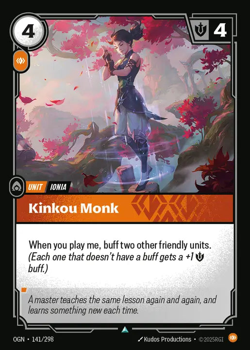 Kinkou Monk Uncommon Origins 141/298 NM