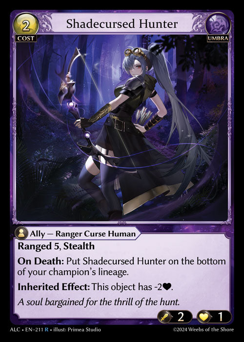 Shadecursed Hunter Rare Alchemical Revolution 211 NM