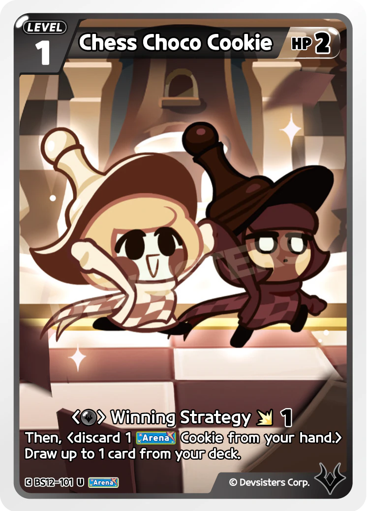 Chess Choco Cookie Uncommon Festival Arena BS12-101 NM