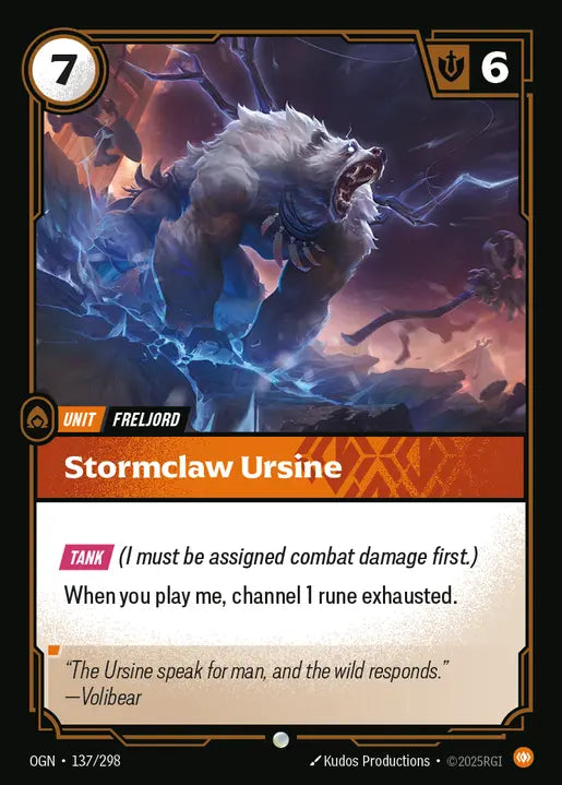 Stormclaw Ursine Common Origins 137/298 NM