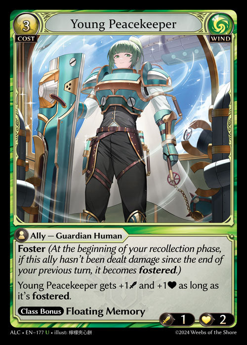 Young Peacekeeper Uncommon Alchemical Revolution 177 NM