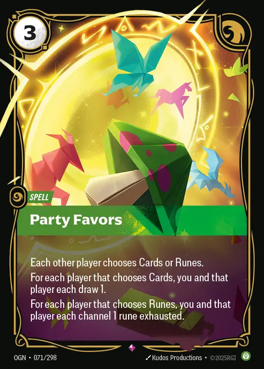 Party Favors Foil Rare Origins 071/298 NM