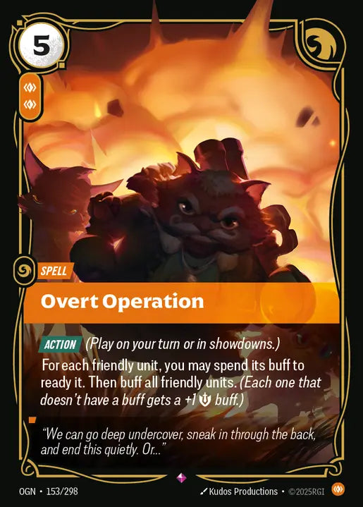 Overt Operation Foil Rare Origins 153/298 NM