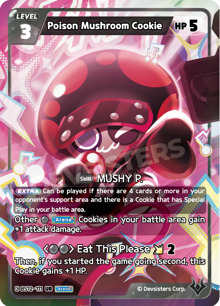 Poison Mushroom Cookie Ultra Rare Festival Arena BS12-111 NM