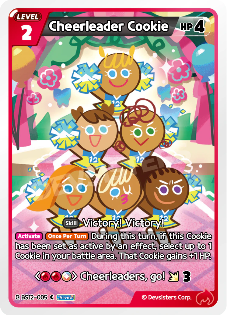 Cheerleader Cookie Common Festival Arena BS12-005 NM