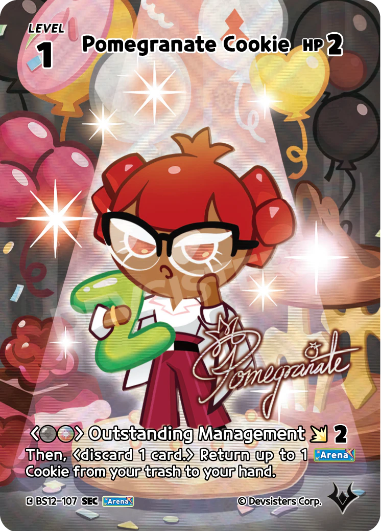 Pomegranate Cookie (SEC) Secret Rare Festival Arena BS12-107 NM