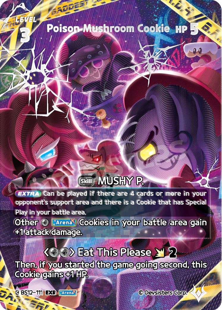 Poison Mushroom Cookie (EXR) Extra Rare Festival Arena BS12-111 NM