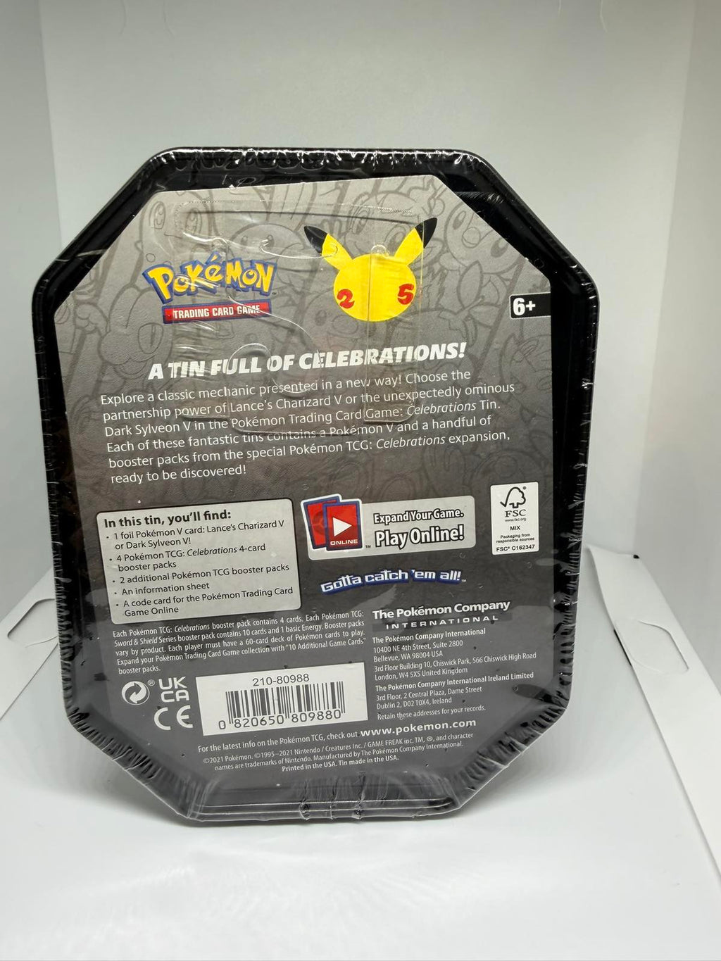 25th Small Tin (Lance Charizard V / Dark Sylveon V) [Quezon City]