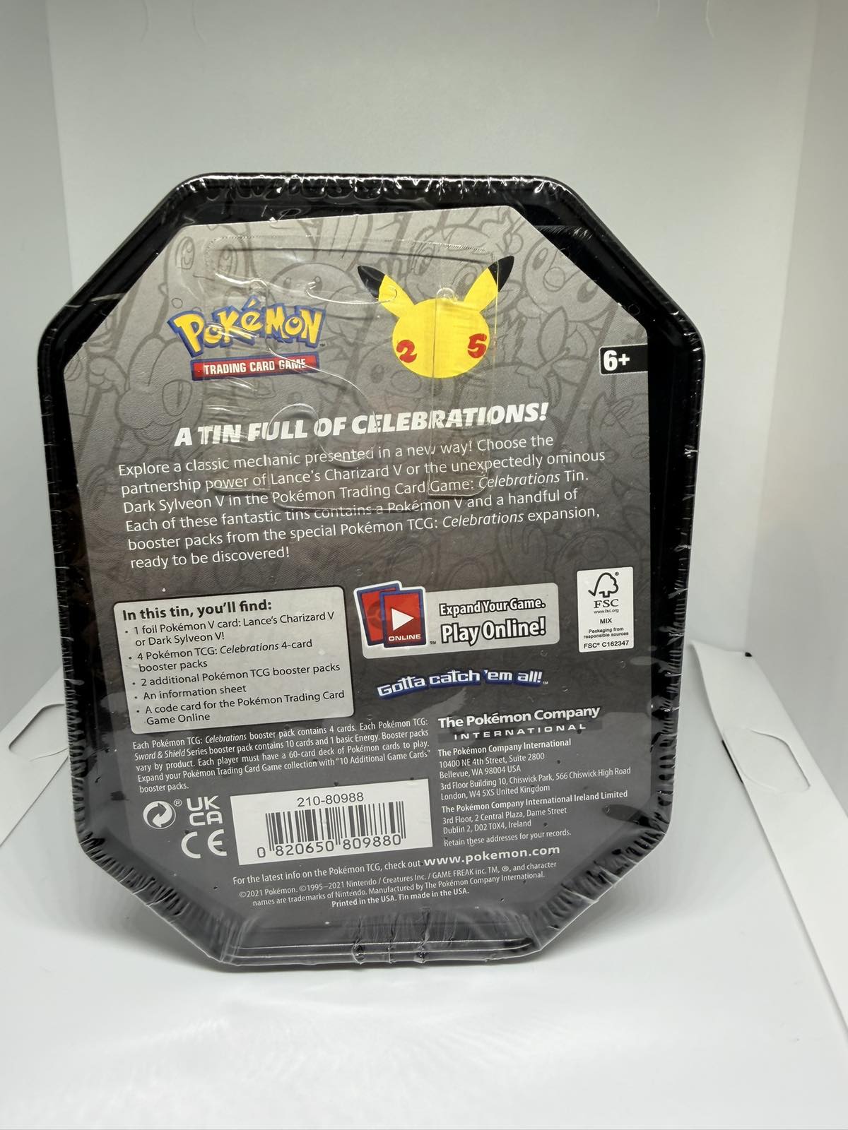25th Small Tin (Lance Charizard V / Dark Sylveon V) [Quezon City]