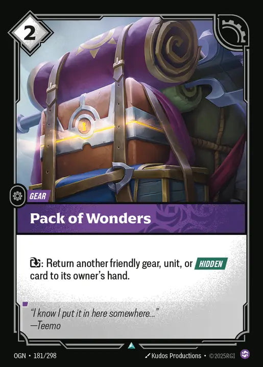 Pack of Wonders Uncommon Origins 181/298 NM