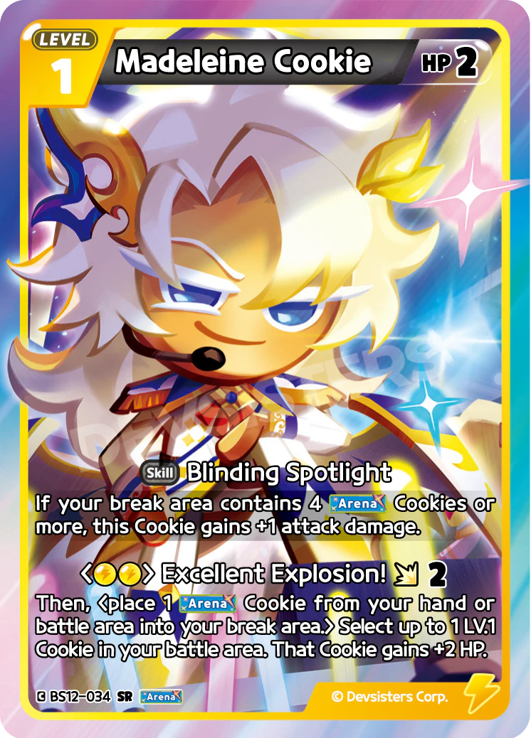 Madeleine Cookie Super Rare Festival Arena BS12-034 NM