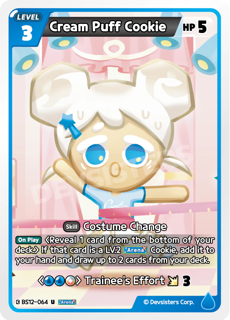 Cream Puff Cookie Uncommon Festival Arena BS12-064 NM