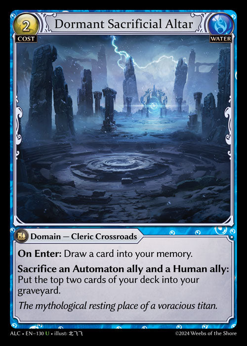 Dormant Sacrificial Altar Uncommon Radiant Origins Event Pack 005 NM