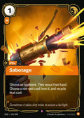 Sabotage Foil Rare Origins 156/298 NM