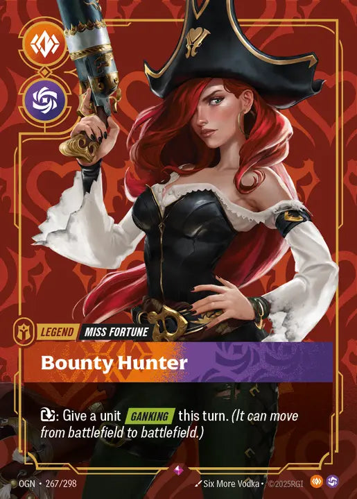Miss Fortune, Bounty Hunter Foil Rare Origins 267/298 NM
