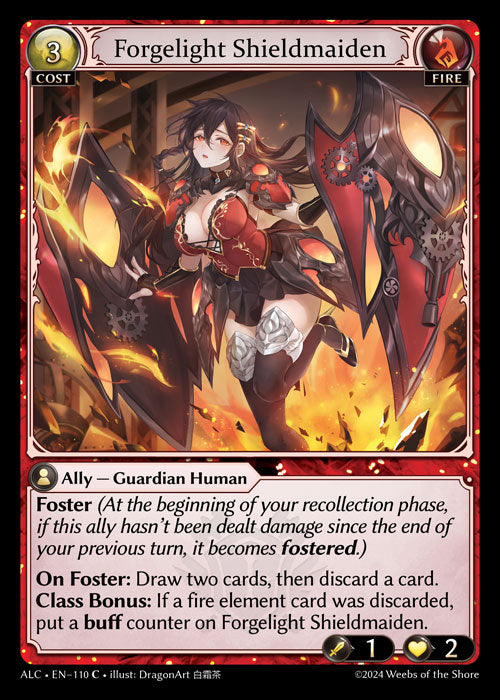Forgelight Shieldmaiden Common Alchemical Revolution 110 NM