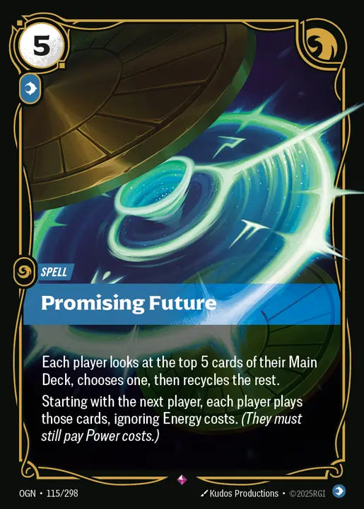 Promising Future Foil Rare Origins 115/298 NM