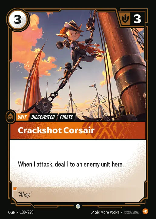 Crackshot Corsair Common Origins 130/298 NM