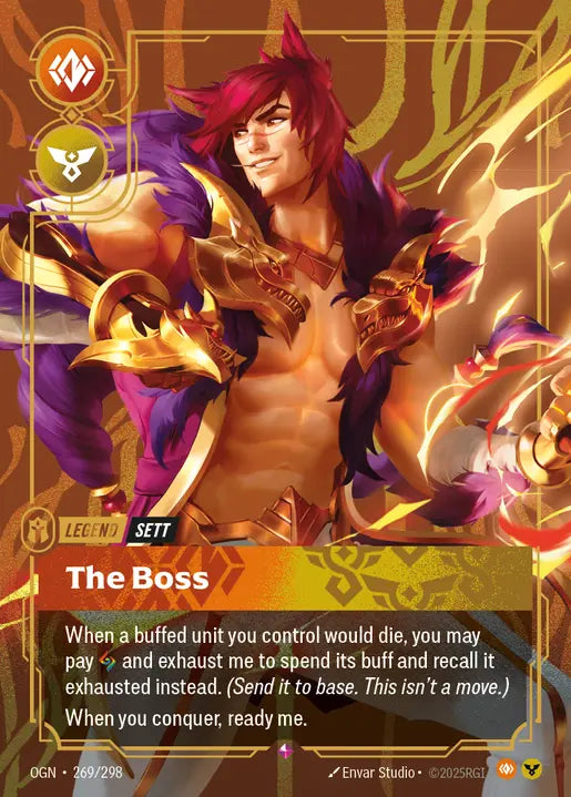 Sett, The Boss Foil Rare Origins 269/298 NM