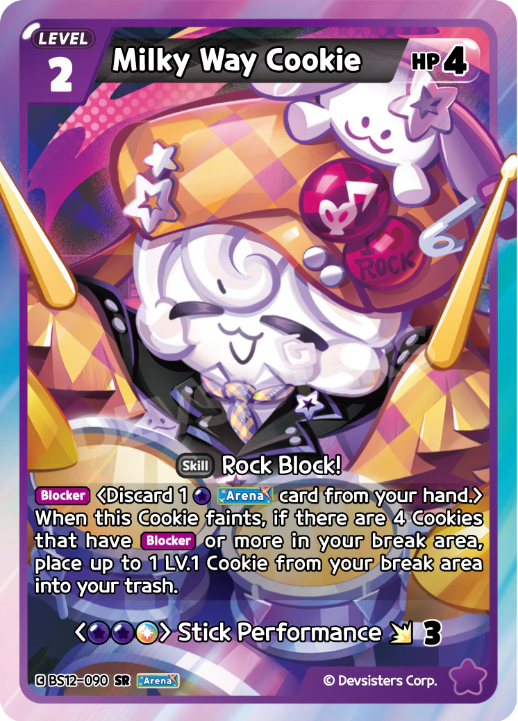 Milky Way Cookie Super Rare Festival Arena BS12-090 NM