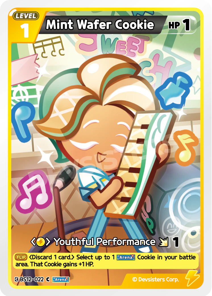 Mint Wafer Cookie Common Festival Arena BS12-022 NM
