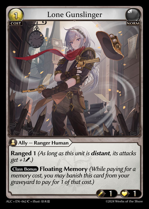 Lone Gunslinger Common Alchemical Revolution 062 NM