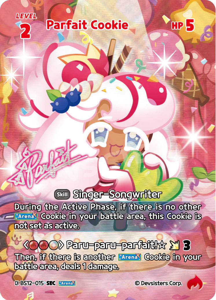 Parfait Cookie (SEC) Secret Rare Festival Arena BS12-015 NM