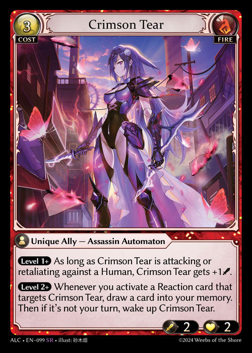 Crimson Tear Super Rare Alchemical Revolution 099 NM