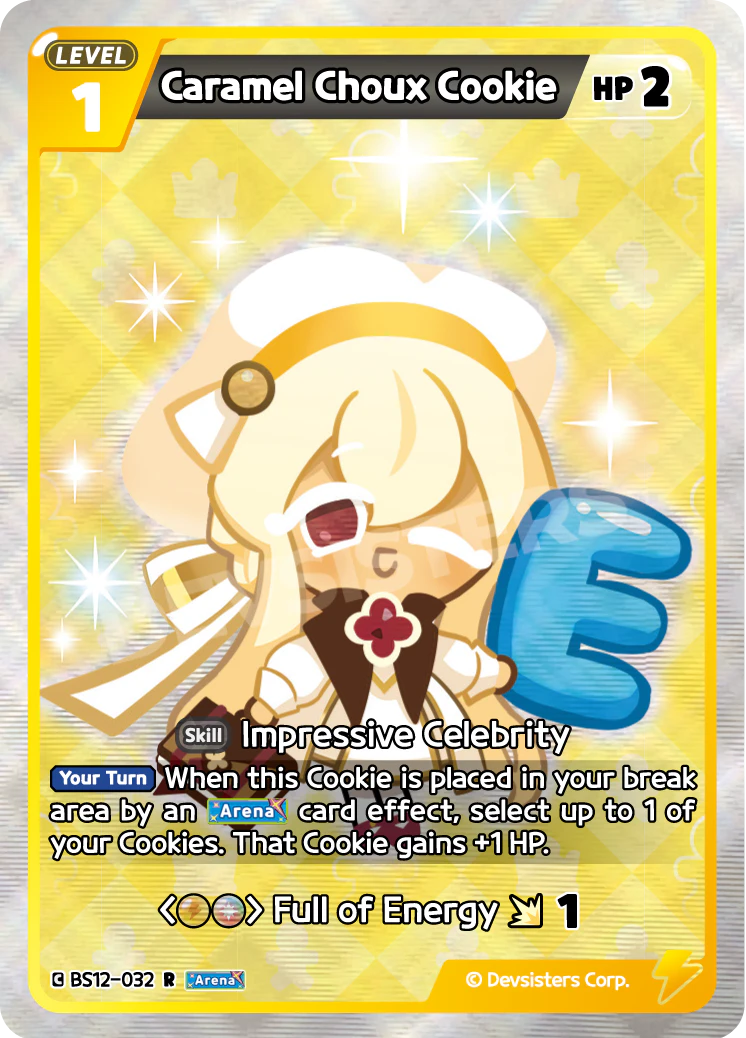 Caramel Choux Cookie Rare Festival Arena BS12-032 NM