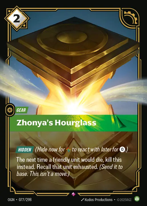 Zhonya's Hourglass Foil Rare Origins 077/298 NM