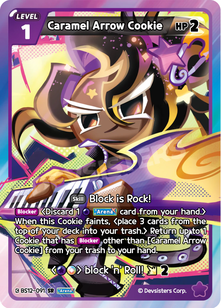 Caramel Arrow Cookie Super Rare Festival Arena BS12-091 NM