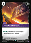 Acceptable Losses Uncommon Origins 179/298 NM